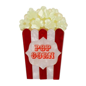 Concession Stand Classic Popcorn Brooch