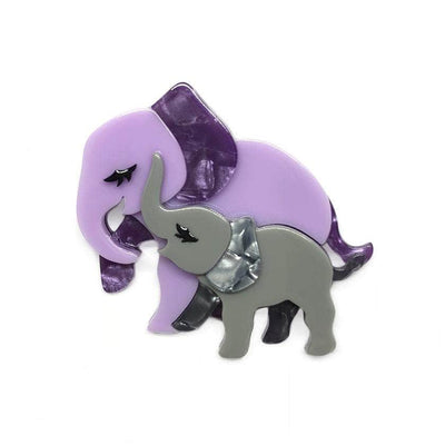Mother Ella Elephants Brooch