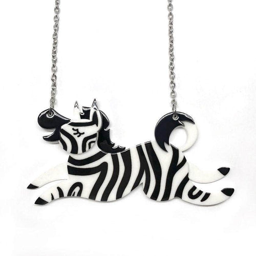 Erstwilder Zebra Crossing Necklace N6732-7080