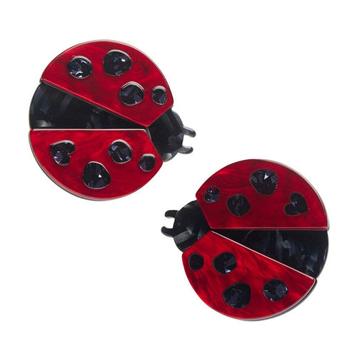 Erstwilder Lou-Lou Ladybug Hair Clips Set - 2 Piece AH2HR05