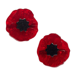 Poppy Field Hair Clips Set - 2 Piece