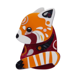 The Rakish Red Panda Brooch