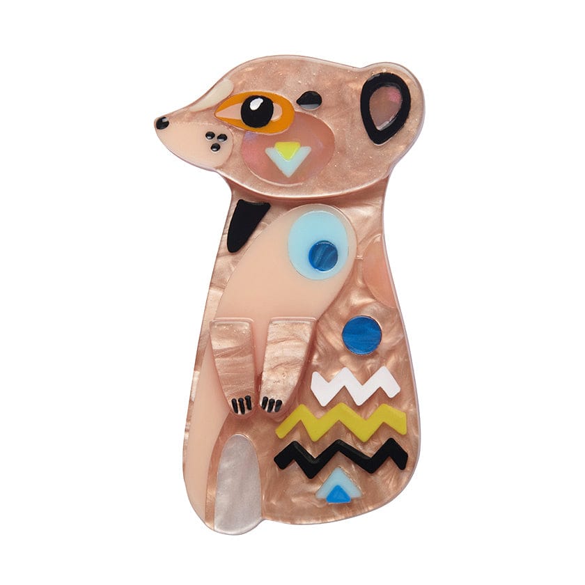 Erstwilder The Masterful Meerkat Brooch AK1BH03