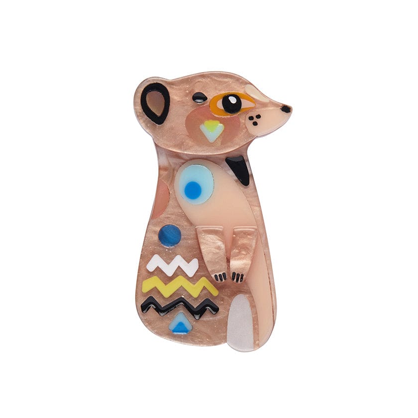 Erstwilder The Masterful Meerkat Mini Brooch AK1MN03