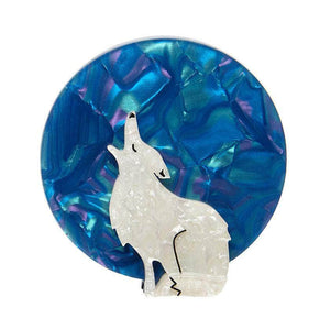 Howling at the Moon Brooch