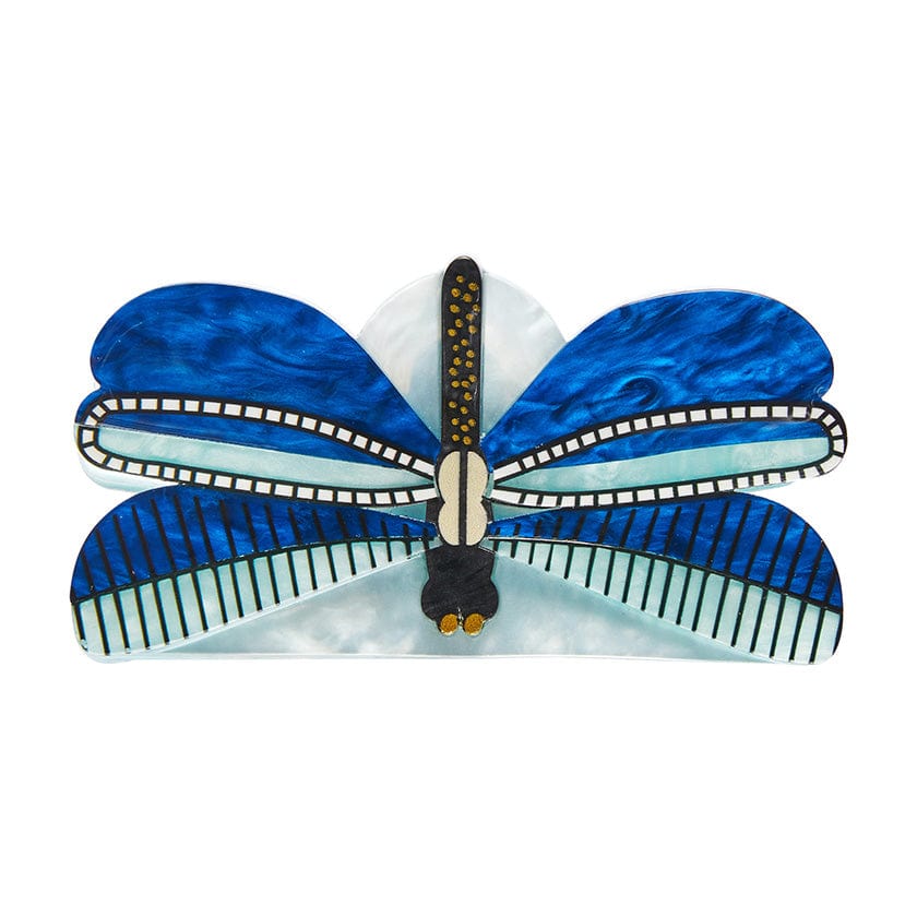 Sapphire Sky Dancer Hair Clip Claw  -  Erstwilder  -  Quirky Resin and Enamel Accessories