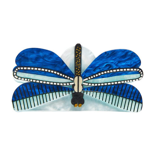 Sapphire Sky Dancer Hair Clip Claw  -  Erstwilder  -  Quirky Resin and Enamel Accessories