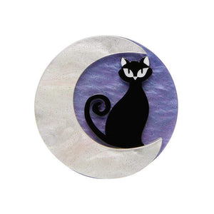 Cara the Halloween Kitty Mini Brooch