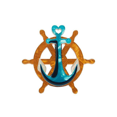 Helm and Home Mini Brooch