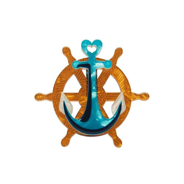 Erstwilder Helm and Home Mini Brooch MN0008-3090