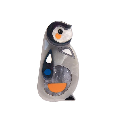 The Promising Penguin Mini Brooch  -  Erstwilder  -  Quirky Resin and Enamel Accessories