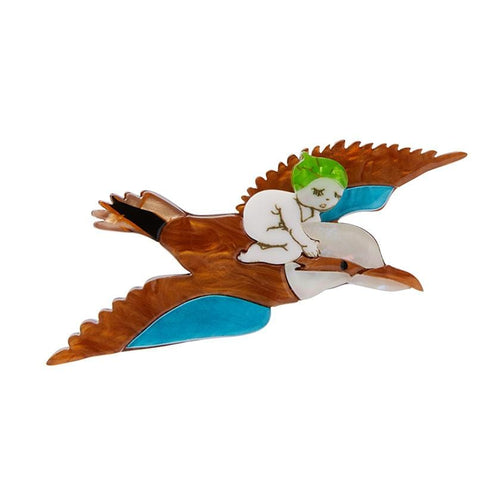 Erstwilder Mr. Kookaburra Brooch BH6826-9030