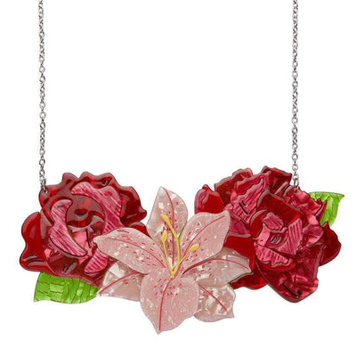 Tickled Pink Flower Necklace (Large)