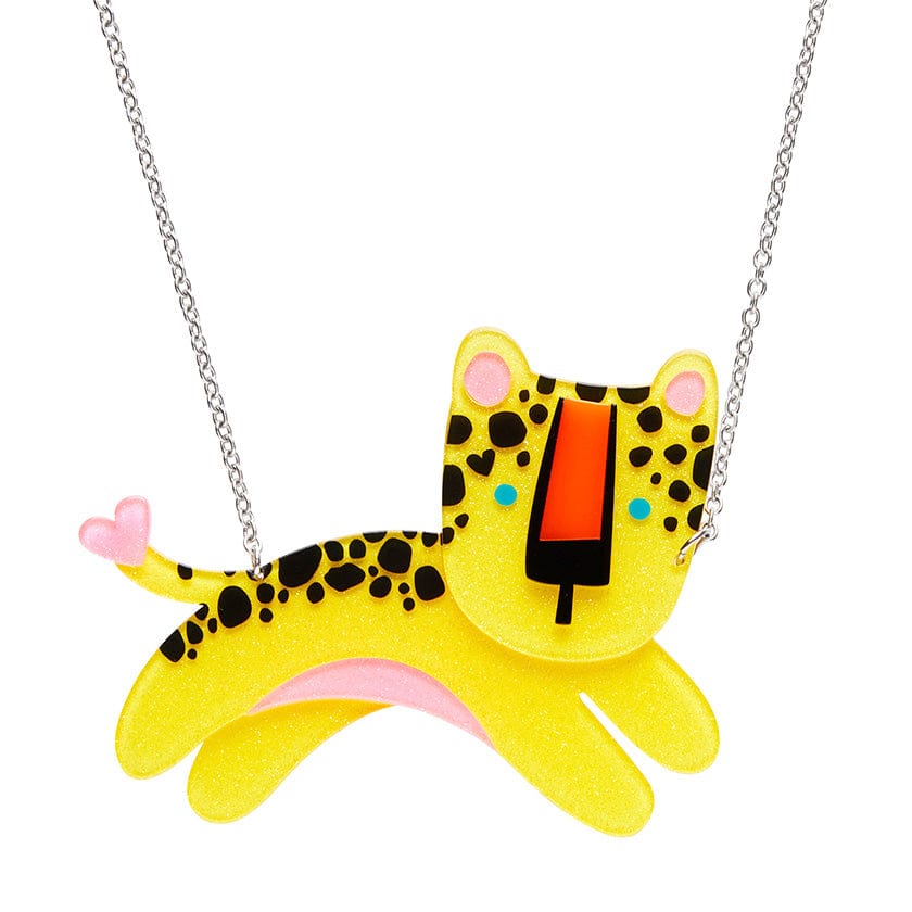 Leo The Leopard Necklace  -  Erstwilder  -  Quirky Resin and Enamel Accessories