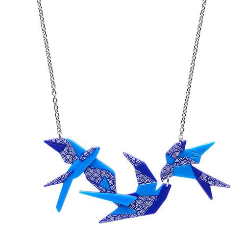 Sky Dancers Necklace  -  Erstwilder  -  Quirky Resin and Enamel Accessories