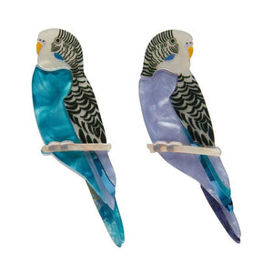 Pair O' Keets Brooch Set