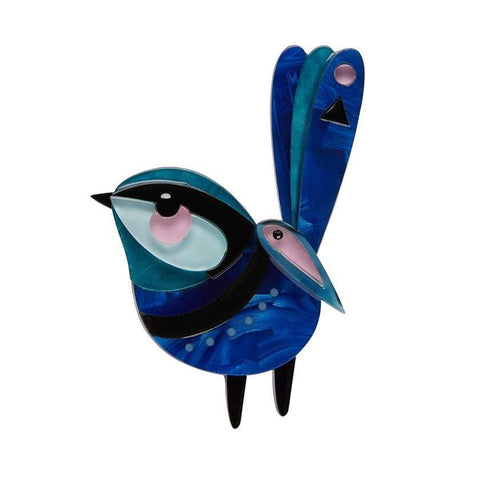 Erstwilder The Splendid Fairy Wren Brooch BH7217-3070