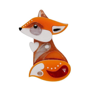 The Footloose Fox  Brooch