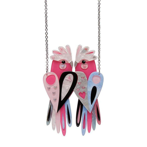 Erstwilder The Garrulous Galah Necklace N7141-2132