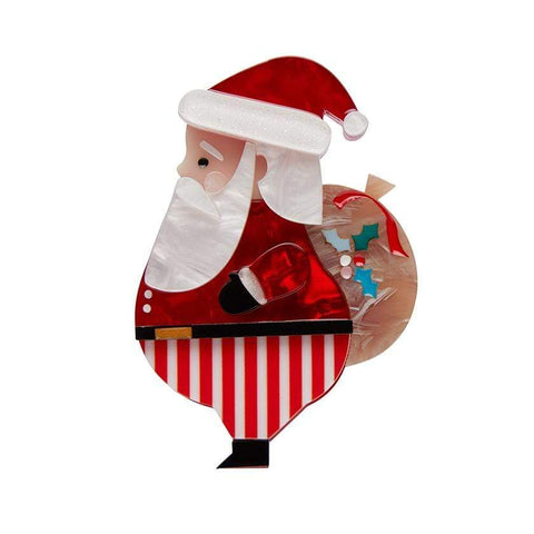 Erstwilder Santa Clause Brooch BH7155-1080