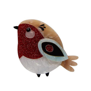 Red Robbin  Brooch