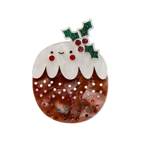 Erstwilder Plum Puddie Brooch BH7158-9181