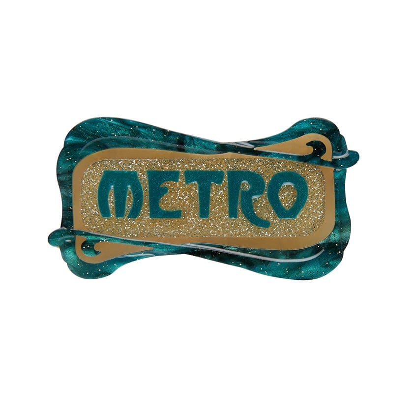 Erstwilder Paris Holiday Bonus Gift Paris Métro Mini Brooch PH1B06