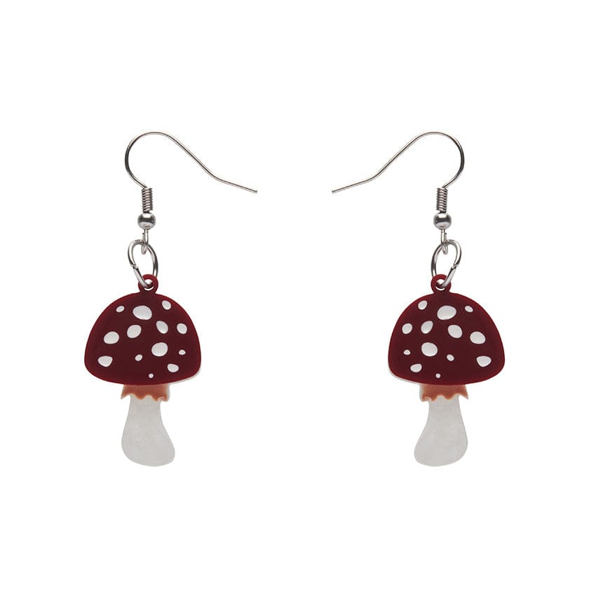 Erstwilder Twinning Toadstools Drop Earrings AH1EG02