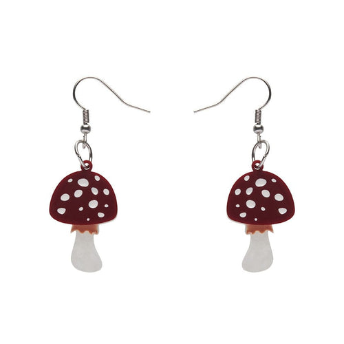 Erstwilder Twinning Toadstools Drop Earrings AH1EG02