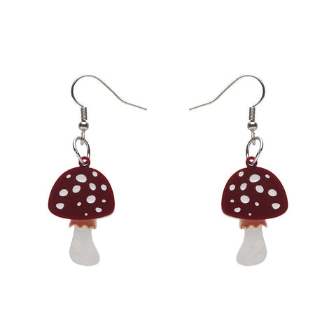 Erstwilder Twinning Toadstools Drop Earrings AH1EG02