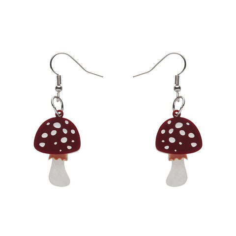 Erstwilder Twinning Toadstools Drop Earrings AH1EG02