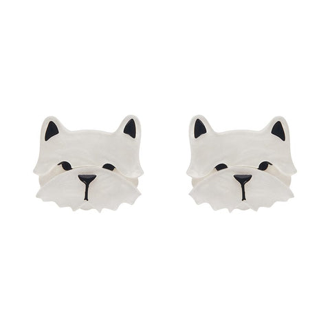 Erstwilder Winston the Westie Earrings AH1EG04